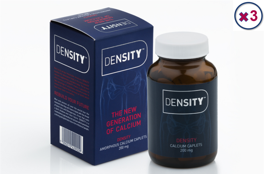 DENSITY 3 package. Amorphous Calcium Carbonate (ACC). New Generation of Calcium