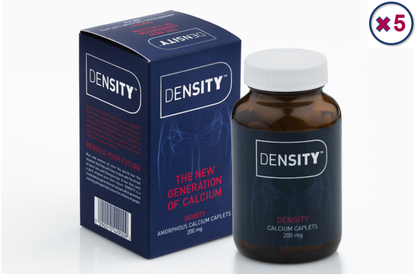 DENSITY 5 package. Amorphous Calcium Carbonate (ACC). New Generation of Calcium
