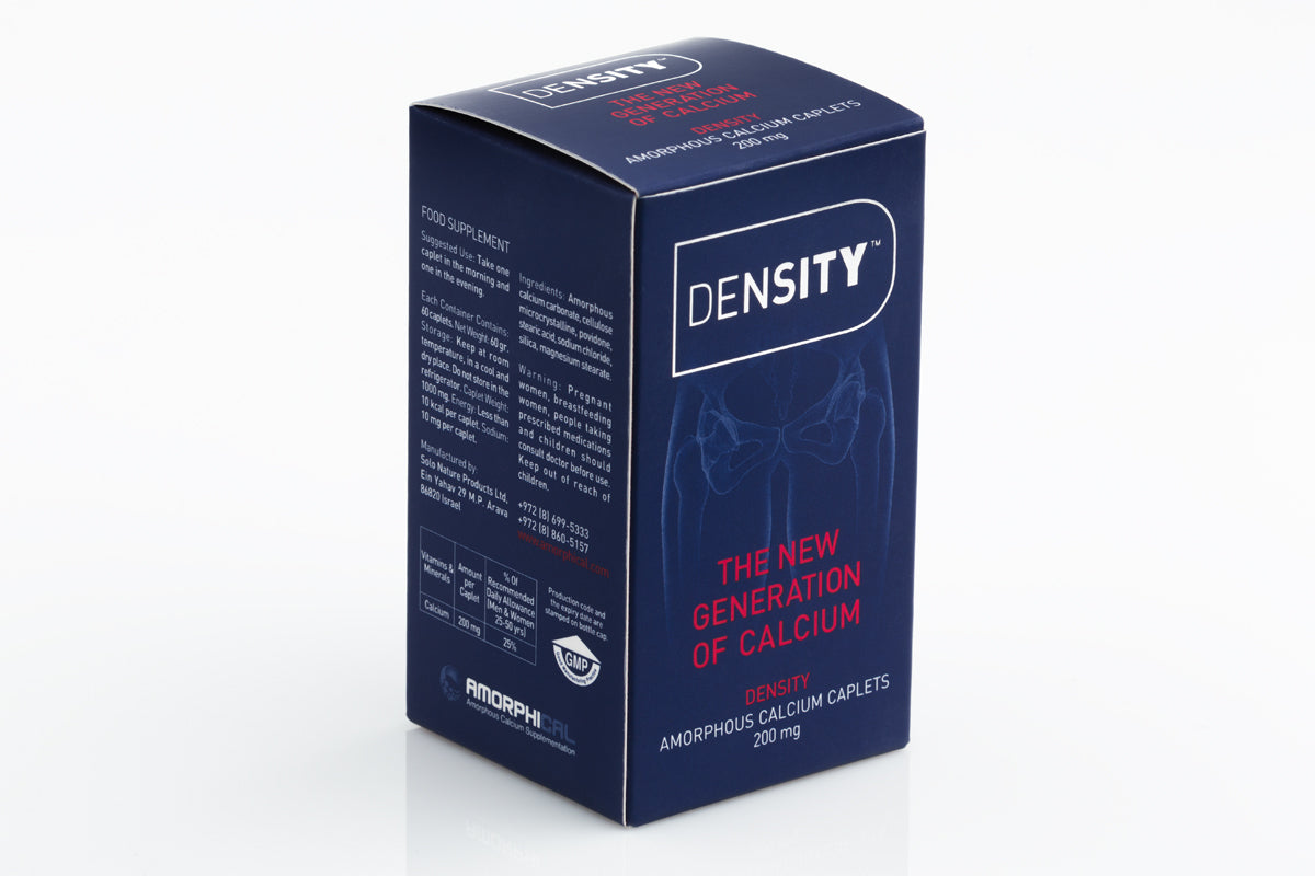 DENSITY 5 package. Amorphous Calcium Carbonate (ACC). New Generation of Calcium